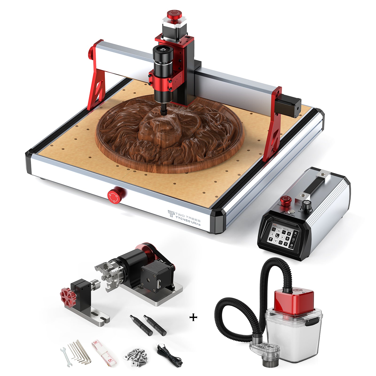 Desktop CNC Router TTC450 Ultra with 4th axis | TwoTrees