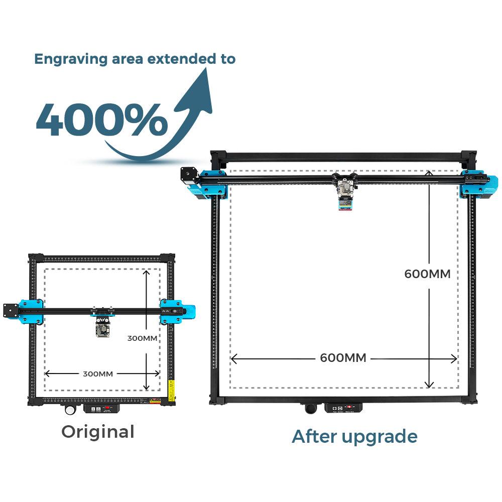 Twotrees 600×600mm Laser Extension Kit for TTS Pro / TTS Series