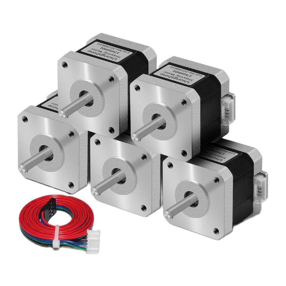 NEMA 17 Stepper Motors 5-Pack 17HS4401 1.5A | TwoTrees