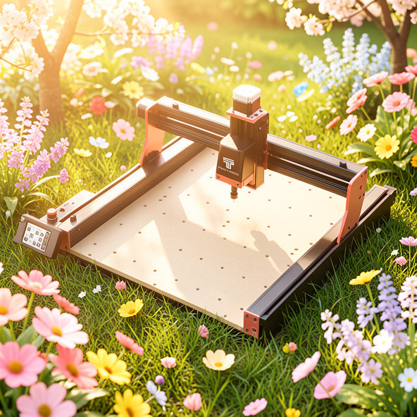 Machine de fraisage CNC Twotrees TTC450 PRO + Module laser TC20 + Moteur 500w + Axe 4 CNC rotatif + Fraises