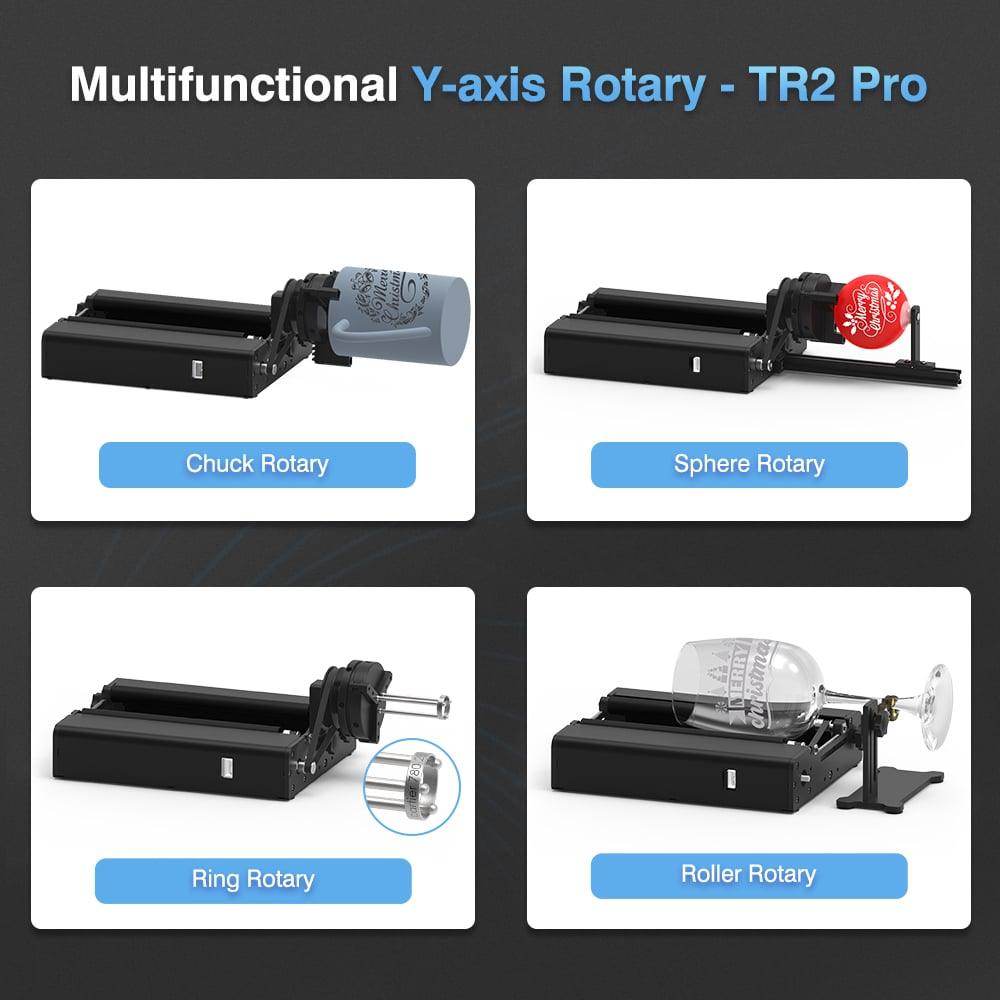 Twotrees TR2 PRO Rotary Attachment MIN 1 DIA Engraving For Laser Engraver - TwoTrees Official Shop