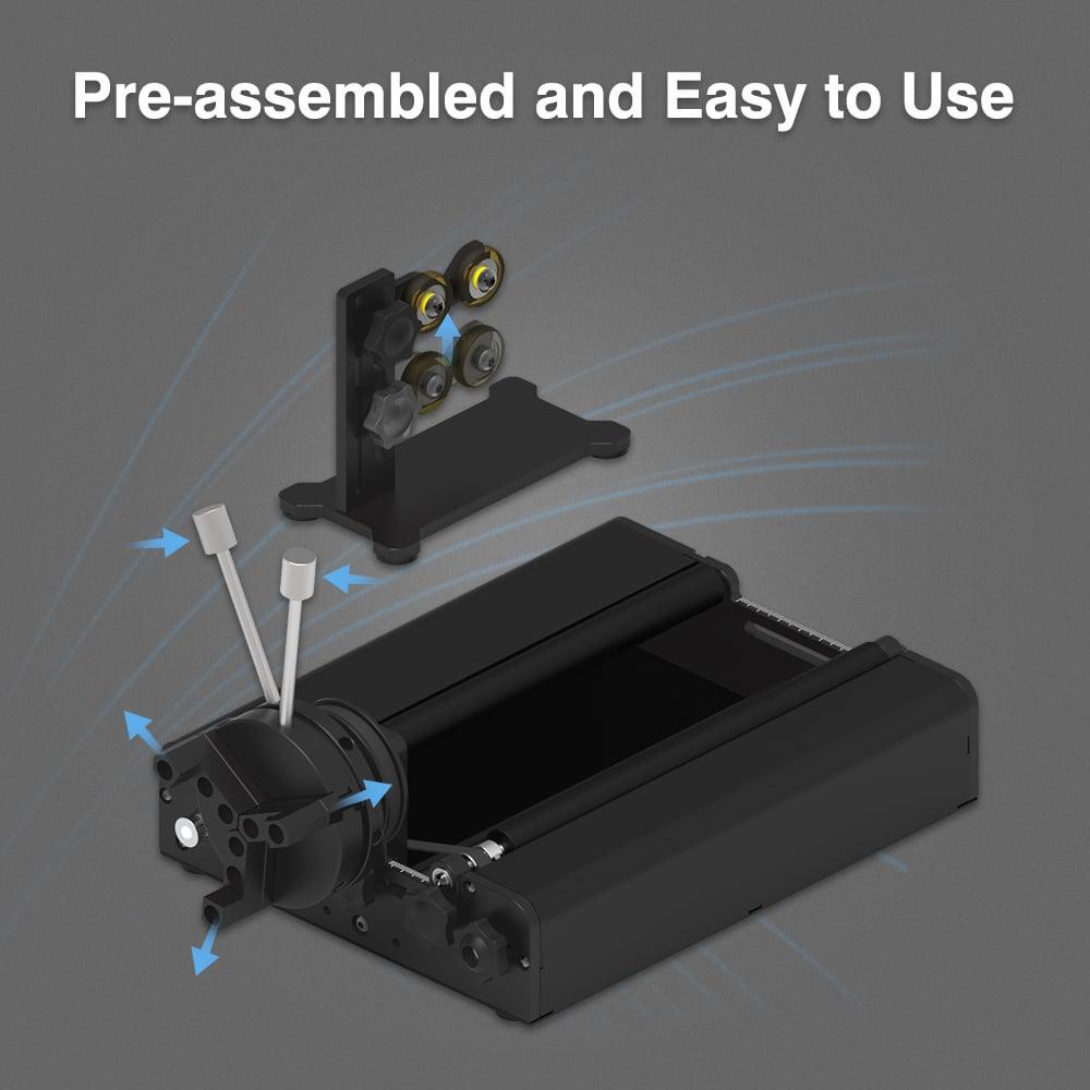 Twotrees TR2 PRO Rotary Attachment MIN 1 DIA Engraving For Laser Engraver - TwoTrees Official Shop