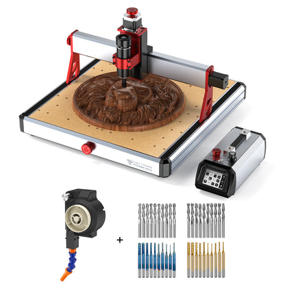 Máquina CNC Router Ultra Twotrees TTC450 + Kit de refrigeración por aire + Fresas de extremo