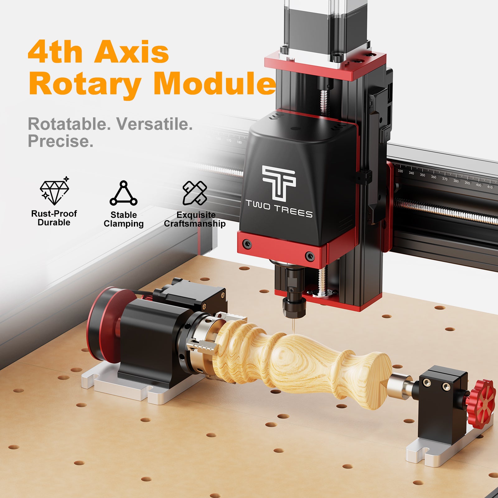 Twotrees TTC450 PRO CNC Router + TC20 Laser + 500W Motor + 4th