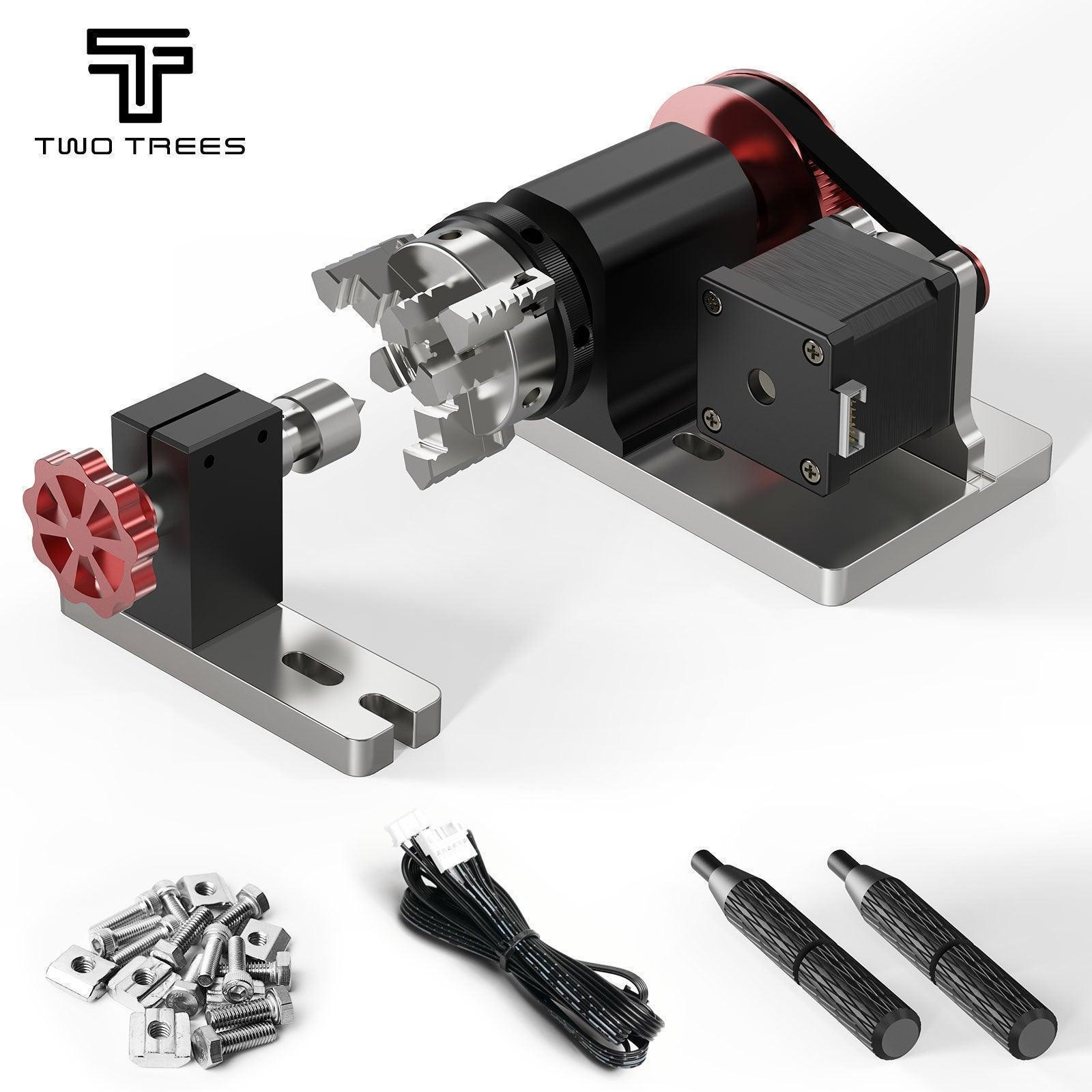 Twotrees TTC450 PRO CNC Router Machine + TC20 Laser Module + 500W Motor + 4th Axis Module + Vacuum Cleaner +End Mills - TwoTrees Official Shop