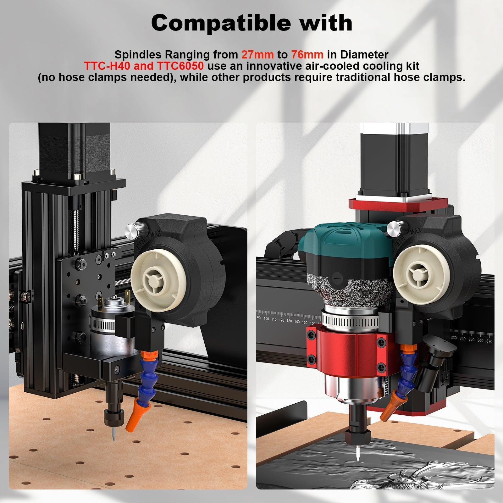 Twotrees 500W Air-Cooled Cooling Kit | Universal CNC Spindle