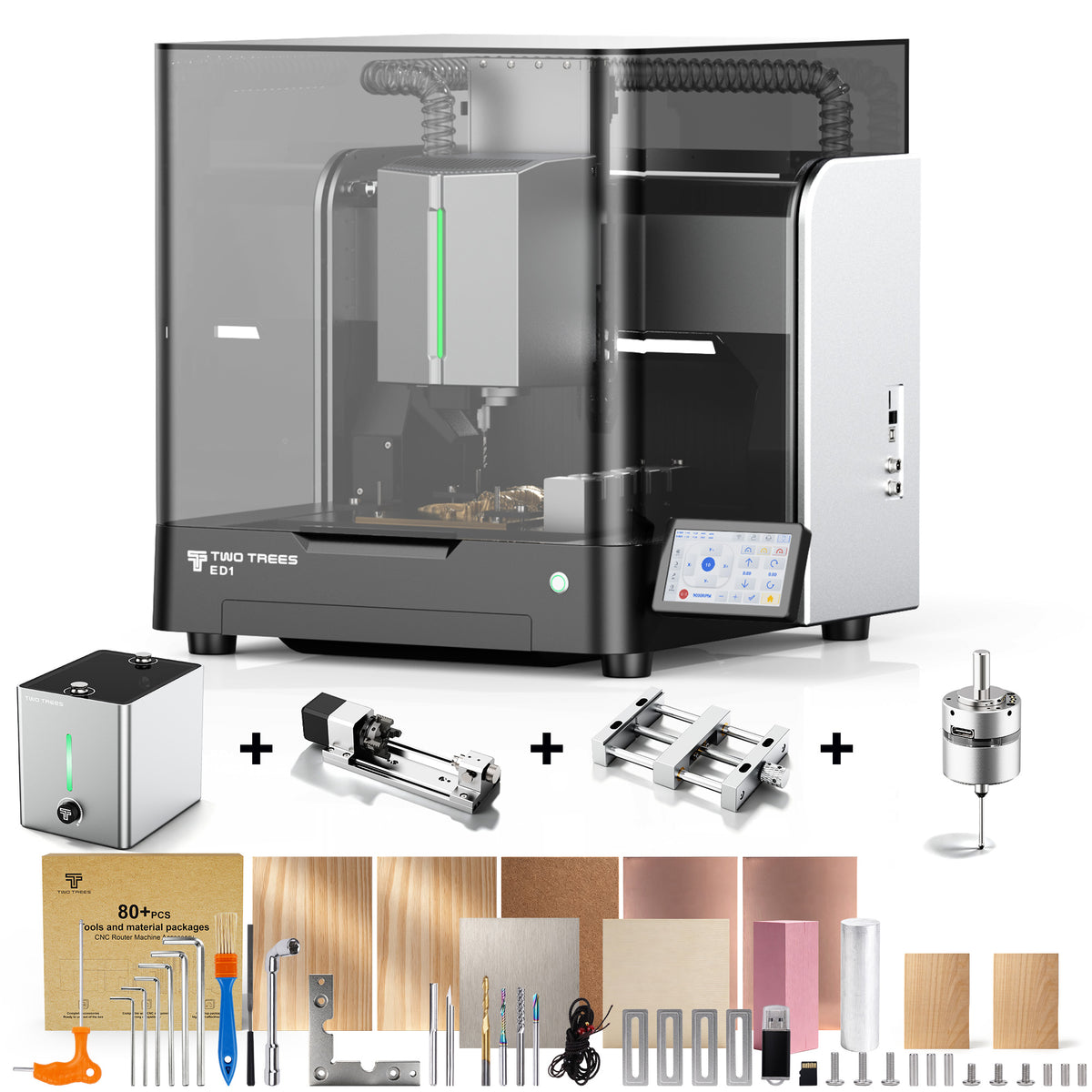 【Pre-sale】Twotrees ED1 Enclosed Desktop CNC Router Machine