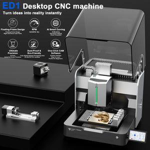 【Vorverkauf】Twotrees ED1 Geschlossene Desktop-CNC-Fräsmaschine