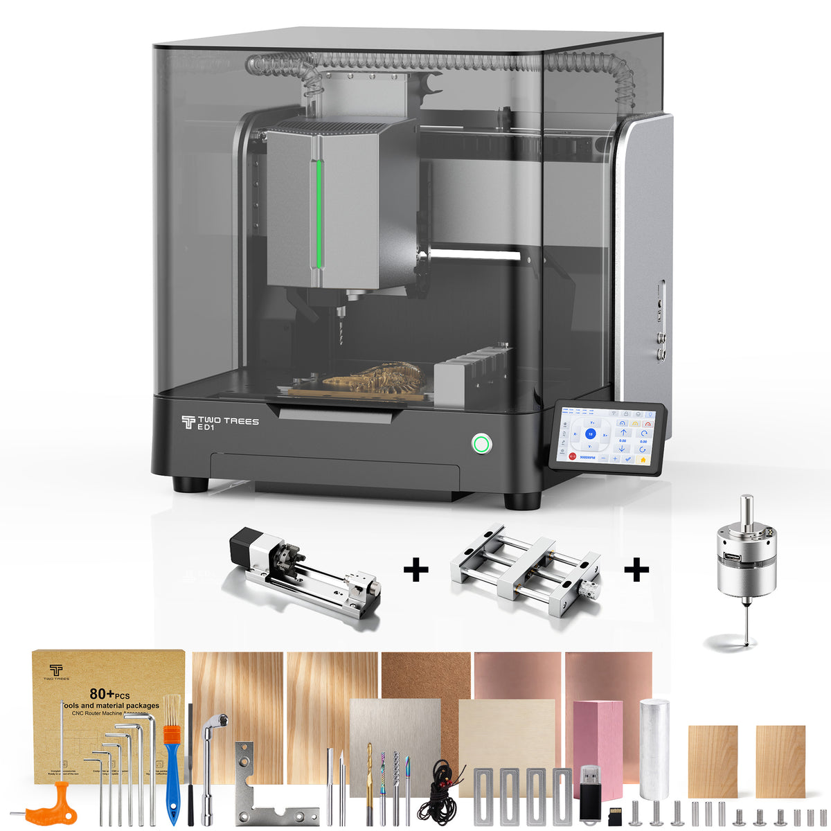 【Pre-sale】Twotrees ED1 Enclosed Desktop CNC Router Machine
