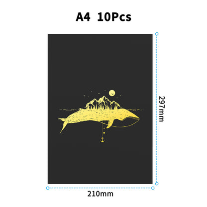 Máquina de grabado láser Twotrees Conjunto de papel para dibujo con degradado de color DIY