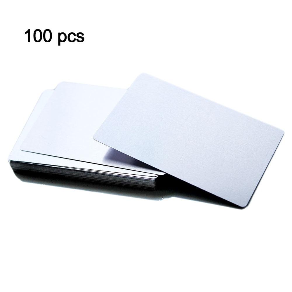 Twotrees 100 Pcs Metal Business Card 0.2mm Thickness Aluminum Alloy Blanks Card - TwoTrees Official Shop