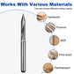 Twotrees Solid Carbide 2 Flute Straight Flat Bottom V-Bit Set 3PCS