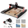 Twotrees TTC450 PRO CNC Router Machine + 4th Axis + End Mills