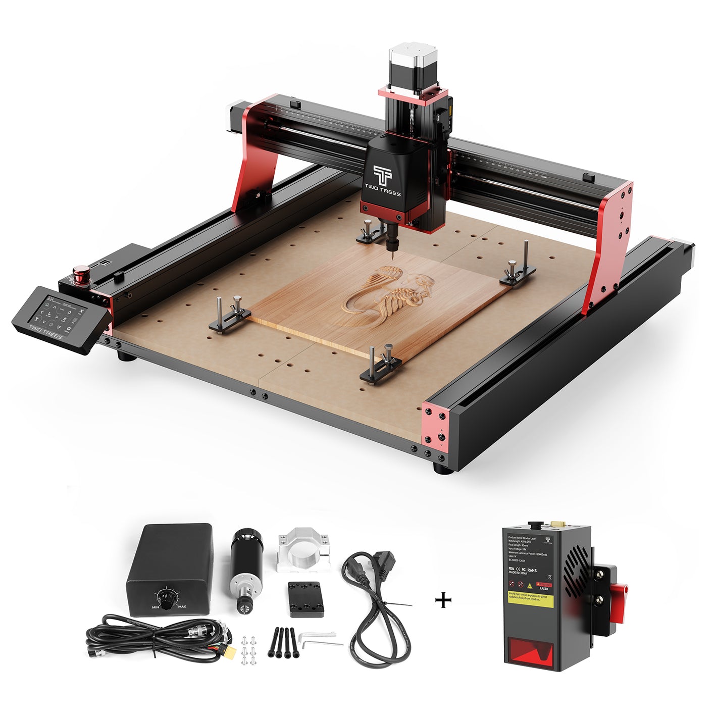 Máquina CNC Router Twotrees TTC450 PRO (Envio Direto UE EUA, IVA Incluído)