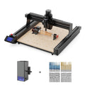 Twotrees TTC450 Macchina CNC Router + Modulo Laser da 20W + Motore da 500W + Modulo del 4° Asse + Frese