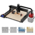 Twotrees TTC 450 Macchina Router CNC + Motore 500w + Modulo 4° Asse + Aspirapolvere + Frese