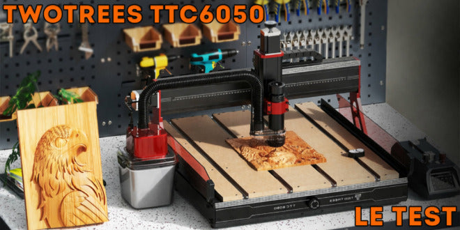 TwoTrees TTC6050, le test de la CNC