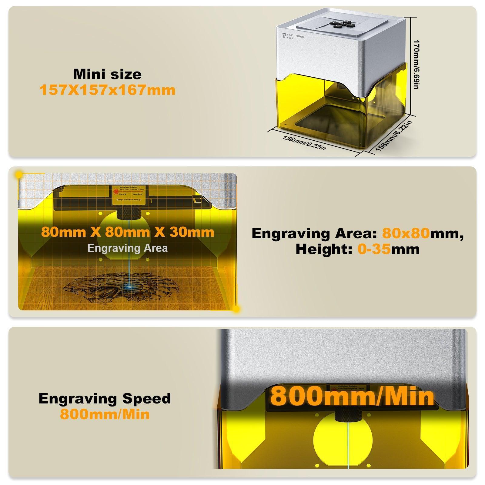 Twotrees TS1 Mini Laser Engraver Machine | Compact Desktop Laser
